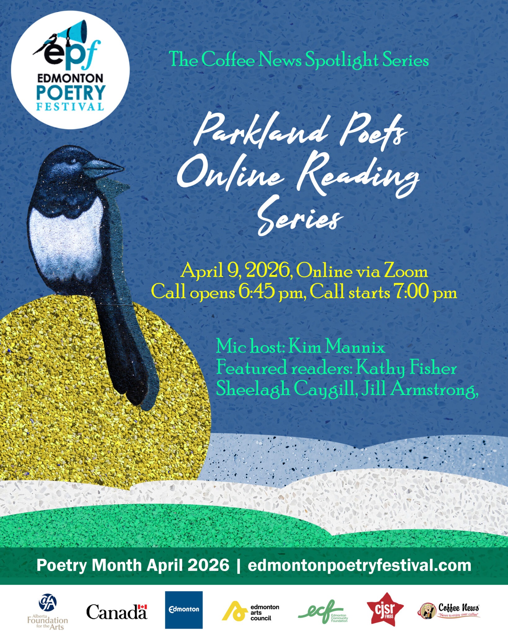 Parkland Poets Online Reading Series